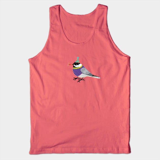 Birthday Chickadee Tank Top by EmilyLaurelHarris